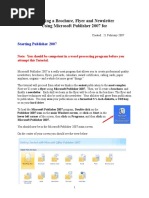 Publisher 2007 Tutorial