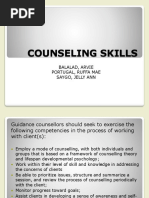 Counseling Skills: Balalad, Arvie Portugal, Ruffa Mae Saygo, Jelly Ann