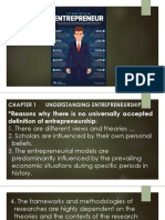 Entrepreneur and Entrepreneurship