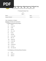 1st Grading Periodical Test in Math 7