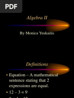 Algebra II: by Monica Yuskaitis