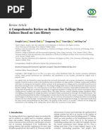 A Comprehensive Review On Reasons For Tailings Dam Failures Based On Case History