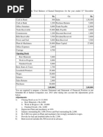 Practice Questions For Schedule III Financial Statements