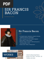 Sir Francis Bacon: By: Manzano & Olojan