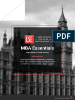 Lse Mba Essentials Online Certificate Course Prospectus