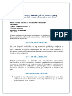 Universidad Mariano Gálvez de Guatemala "Conoceréis La Verdad y La Verdad Os Hará Libres"