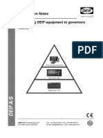 Interfacing Deif A.V.R y Speed Control