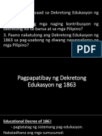 Pagpapatibay NG Dekretong Pang-Edukasyon