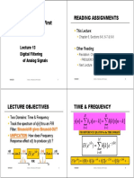 Signal Processing First Reading Assignments: This Lecture