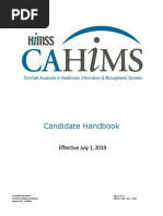 CAHIMS Handbook - 2019