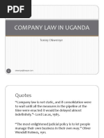 Company Law in Uganda PDF