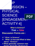 Group Discussion - Physical Science (Engagement Activity-4)