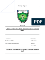 History Research Paper - Air Pollution in Ranchi - Ignorance Is No Longer Bliss PDF