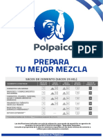 Dosificacion Cemento 25kg PDF