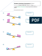 Evaluación 5° Ecuaciones e Inecuaciones