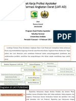 Praktek Kerja Profesi Apoteker Di Lembaga Farmasi Angkatan Darat (LAFI AD)