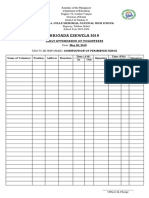 Brigada Eskwela 2019v Attendance