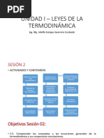 Sesion 04 Calorimetria Primera y Segunda Ley