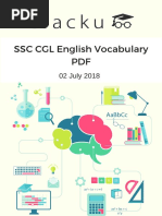 SSC CGL English Vocablary