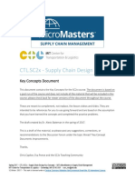 MITx SCX Supply Chain Design