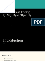 FOREX Quant Trading by Atty. Ryan "Ryu" Uy