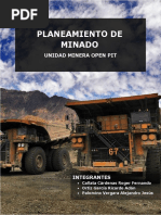 Planeamiento de Minado-Unidad Minera Open Pit