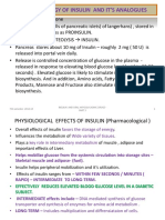 Pharmacology of Insulin and It'S Analogues