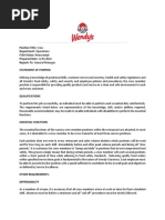 Position Title: Crew Department: Operations FLSA Status: Nonexempt Prepared Date: 3/25/2016 Reports To: General Manager Statement of Purpose