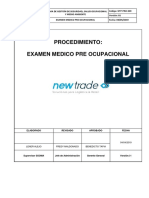 Ntp-Pro-009 - Procedimiento para Exam. Pre Ocupacional