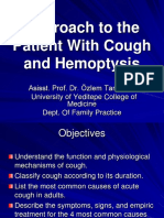 Approach To The Patient With Cough and Hemoptysis 15 11 13