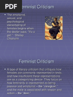 Feminist Criticism