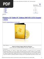 Windows XP Tablet PC Edition 2005 SP3 LITE Español + SATA - IntercambiosVirtuales