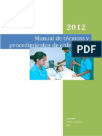 Manual de Técnicas y Procedimientos de Enfermera