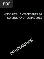 Historical Antecedents of Science and Technology: by Prof. Liwayway Memije-Cruz