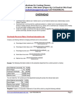 Overheads Revision PDF