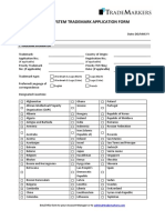 Madrid System Form Trademarkers - Upated