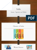 India Climate Vegetation and Wildlife