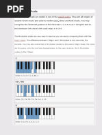 Piano Mixolydian Scales - Overview With Pictures