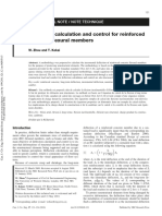 Deflection Calculation and Control For Reinforced Concrete Flexural Members