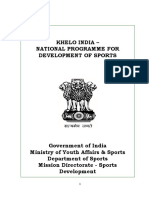 Khelo India Scheme-Mission Directorate - Sports Development PDF