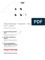 Rangas Marriage Important Questions and Answers