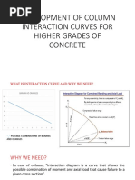 Interaction Curves For Higher Grade of Concrete