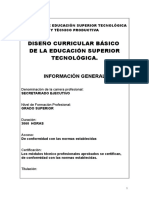 DISEÑO CURRICULAR (SecretariadoEjecutivo)