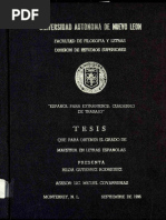 Tesis Español para Extranjeros