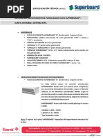 SB 21 Revestimiento SUPERBOARD Panelizado EIFS