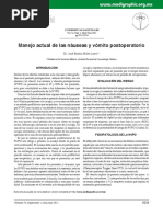 Manejo Actual de Las Náuseas y Vómito Postoperatorio PDF