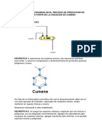 Heuristicas Necesarias en El Proceso de Produccion de Fenol A Partir de La Oxidacion de Cumeno