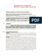 Demanda Variación en La Forma de Prestar Alimentos