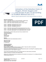 Determination of The Solution Color of Raw Sugars, Brown Sugars and Colored Syrups at PH 7.0 (According To ICUMSA Method GS1/3-7)