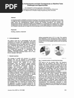 Grinding Process Achievements and Their Consequences On Machine Tools Challenges and Opportunities